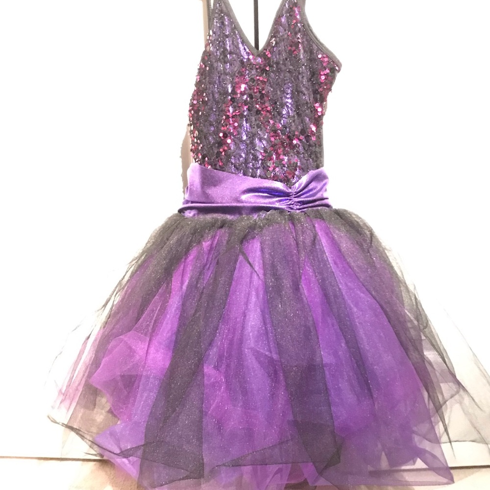 Dark purple ballerina dress
